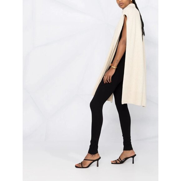 Toteme Zip Leggings in Black Small New Womens Skinny Pants - Picture 15 of 17